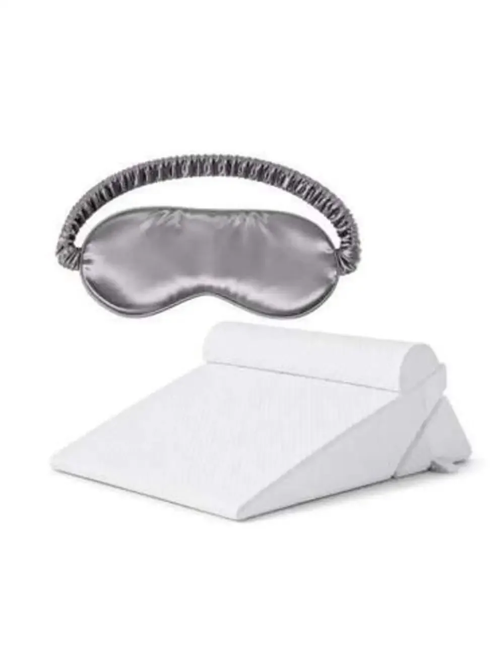 LOMAA 3-Piece Adjustable Memory Foam Bed Wedge Pillow Set with Removable Cover &